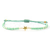 Glass Seed Beads Adjustable Bracelets KO8624-13-1