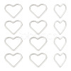 12Pcs 925 Sterling Silver Linking Rings FIND-BC0005-05-1