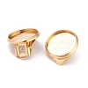 304 Stainless Steel Clip-on Earring Setting STAS-L244-50B-G-3