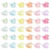 20Pcs 2 Styles Luminous UV Plating Opaque Acrylic Beads MACR-YW0004-73-2