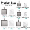 6Pcs 6 Styles 304 Stainless Steel Pendant Cabochon Settings STAS-TA0001-47A-3