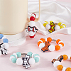 6Pcs Silicone Wine Glass Charms HJEW-SC00131-4