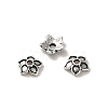 Tibetan Style Alloy Bead Caps PALLOY-P302-04B-AS-1