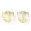 Spray Painted Transparent Glass Beads GLAA-T022-26-A04-2
