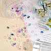168pcs 12 Colors Transparent Handmade Lampwork Charms LAMP-CA0001-11-4