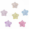 Transparent Crackle Acrylic Beads CACR-N006-13-A01-4