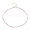 Natural Amethyst Beaded Necklaces NJEW-JN03315-01-1