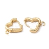 Brass Hoop Earrings Finding KK-M262-1B-G-2