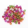 Baking Painted Crackle Glass Beads DGLA-X0006-4mm-09-2