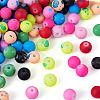 200Pcs 10 Colors Forsted Glass Beads GLAA-TA0003-28-3