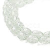 Transparent Crackle Glass Beads Strands X-DGLA-S085-6x8-01-3