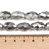 Electroplate Glass Beads Strands X-EGLA-D015-15x10mm-34-3