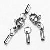 Tarnish Resistant 304 Stainless Steel Lobster Claw Clasps STAS-G075-07A-1