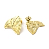 Ion Plating(IP) 304 Stainless Steel Stud Earrings Findings EJEW-I281-42G-2