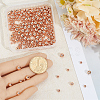 500Pcs 5 Styles Rack Plating Brass Beads KK-BBC0023-24RG-3