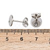 Non-Tarnish 304 Stainless Steel Stud Earring Findings X-STAS-R063-35-2