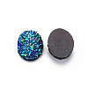 Electroplate Druzy Resin Cabochons CRES-T012-08B-5