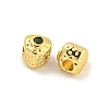 Brass Micro Pave Clear Cubic Zirconia Beads KK-G490-17G-01-2