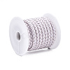 Braided Cowhide Leather Cord NWIR-N005-01R-5mm-2