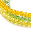 Round Glass Evil Eye Triple Layer Multi-strand Bracelet BJEW-JB08229-03-5