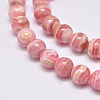 Natural Argentina Rhodochrosite Beads Strands G-D864-14-8mm-2