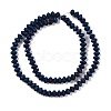 Electroplated Natural Lava Rock Beads Strands G-A234-F02-01C-2
