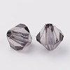 Faceted Bicone Transparent Acrylic Beads X-DBB4mm-60-2