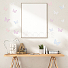 8 Sets 8 Styles Paper Hollow Butterfly Wall Stickers Decorations DIY-DR0001-70-5