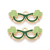 Saint Patrick's Day Alloy Enamel Pendants ENAM-T024-44A-G-1