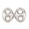Brass Oval Links Connector Charms KK-H292-47P-03-1