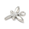 Brass Micro Pave Clear Cubic Zirconia Pendants LS-KK-H528-05B-P-2