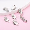 Iron Clip-on Earring Settings IFIN-R204-09-4