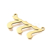 Hand Polished 304 Stainless Steel Pendants STAS-D382-04G-G-2