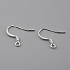 Brass Earring Hooks KK-O131-08S-2