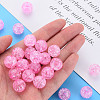 Transparent Crackle Acrylic Beads MACR-S373-66B-N02-4