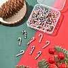 64Pcs 8 Styles Christmas Candy Cane Handmade Polymer Clay Beads CLAY-FS0001-49-7