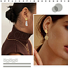 Ion Plating(IP) 304 Stainless Steel Stud Earring Findings STAS-SC0010-38-6