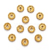 Iron Crystal Rhinestone Spacer Beads RB-A007-10MM-G-1