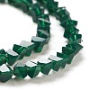 Transparent Solid Color Glass Beads Strands GLAA-L031-01-B02-2