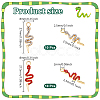 20Pcs 2 Styles Alloy Rhinestone Pendants FIND-NB0006-29-2