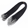 Waxed Cotton Cord Necklace Making MAK-S032-1.5mm-B01-1