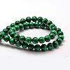 Grade A Natural Malachite Bead Strands G-O143-10-8mm-2