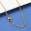 304 Stainless Steel Cable Chain Necklaces X-NJEW-K090-01G-1