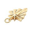 Brass Micro Pave Cubic Zirconia Pendants X-KK-L209-095G-2