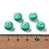 Opaque Striped Acrylic Beads MACR-S373-27D-07-4