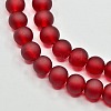 Baking Paint Transparent Glass Bead Strands X-GLAA-S031-10mm-14-3