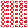 60Pcs 2 Style Silicone Pendant SIL-GF0001-42B-1