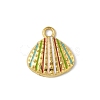 304 Stainless Steel Enamel Pendants STAS-P408-07A-G-1-1