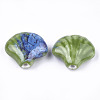 Handmade Porcelain Beads X-PORC-S498-36E-2