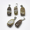 Natural Banded Agate/Striped Agate Pendants G-T122-20F-1